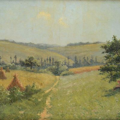 Paesaggio con Contadina