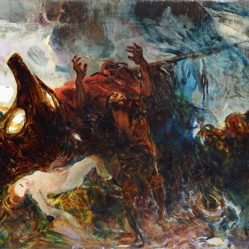Plinio Nomellini - La Nave di Ulisse
