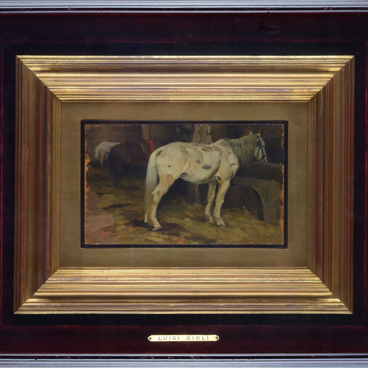 Luigi Gioli - Cavalli alla Mangiatoia
