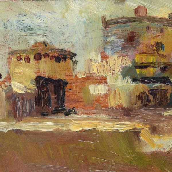 Giovanni Bartolena - Glimpse of the square