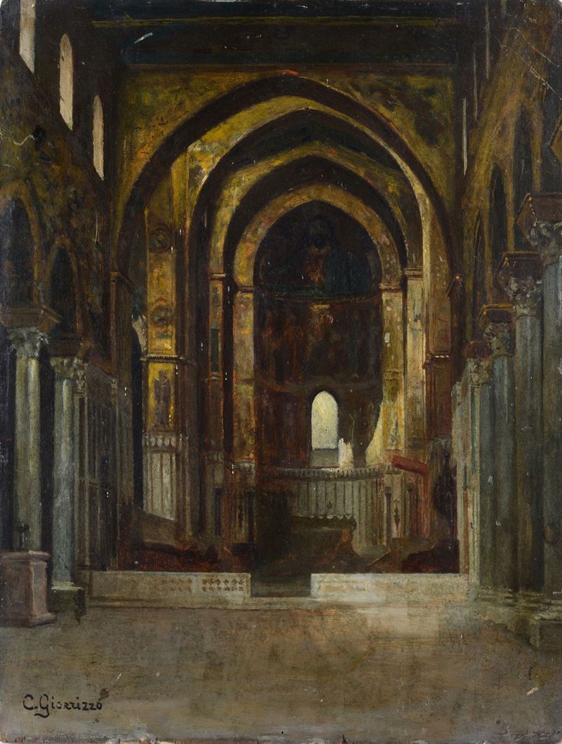 Carmelo Giarrizzo - Interno del Duomo di Monreale