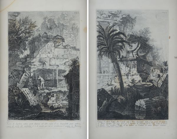 Giovanni Battista Piranesi - Pair of etchings