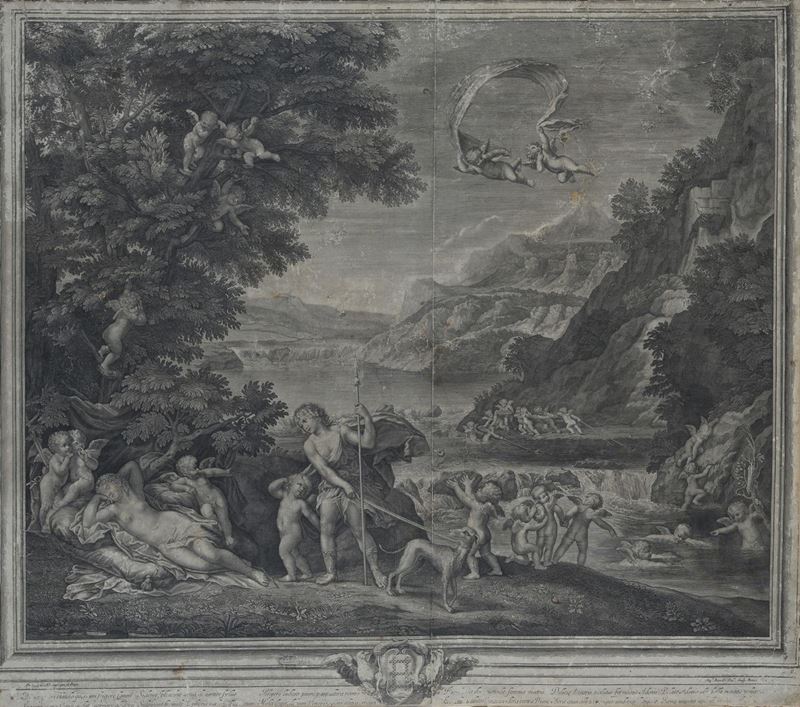Étienne Baudet - Venere e Adone (da Francesco Albani)