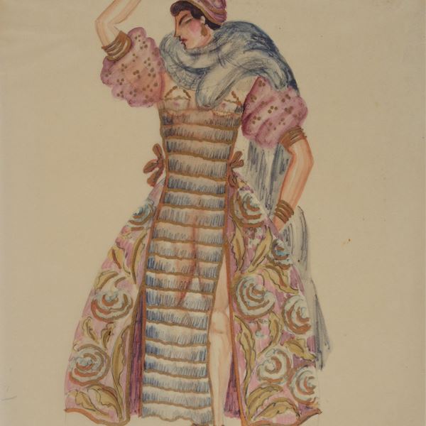 Anonimo, XX sec. - Sketch for theatrical costume