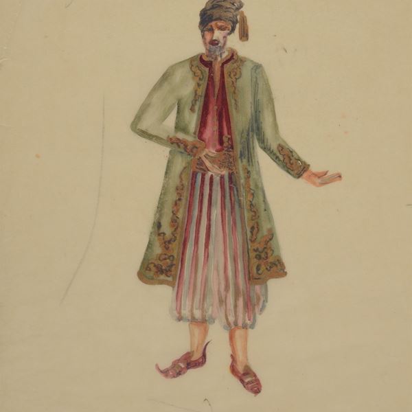 Anonimo, XX sec. - Sketch for theatrical costume