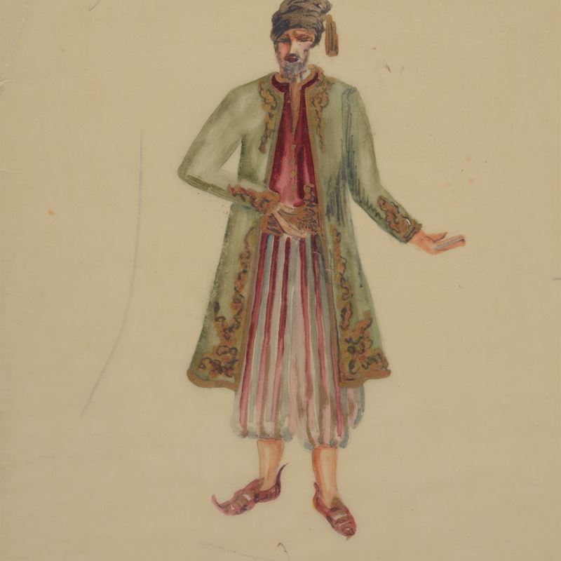Anonimo, XX Sec. - Bozzetto per Costume Teatrale