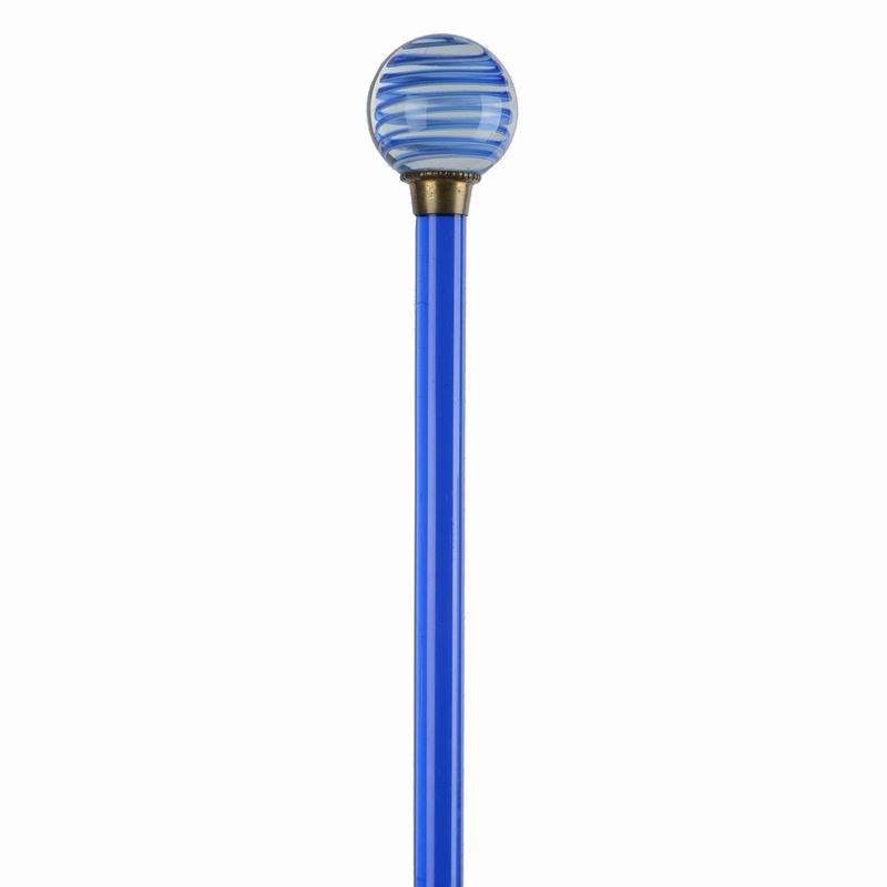 Bastone Cerimoniale in Vetro Blu