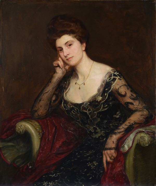 Theodore Blake Wirgman - Portrait of a lady