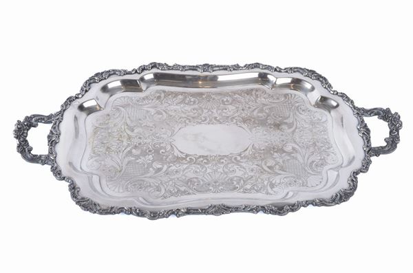 Guantiera in metallo argentato