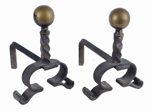 Coppia di alari  - Auction ANTIQUES, SILVER - Galleria Pananti Casa d'Aste