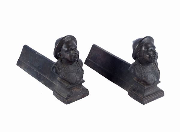 Coppia di alari  - Asta ANTIQUARIATO - Galleria Pananti Casa d'Aste
