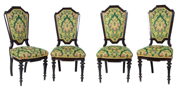 Set of four chairs  - Auction ANTIQUES, AUTHORS OF XIX AND XX CENTURY - I - Galleria Pananti Casa d'Aste