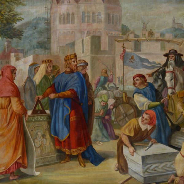 Scuola Italiana, XIX sec. - Historical scene
