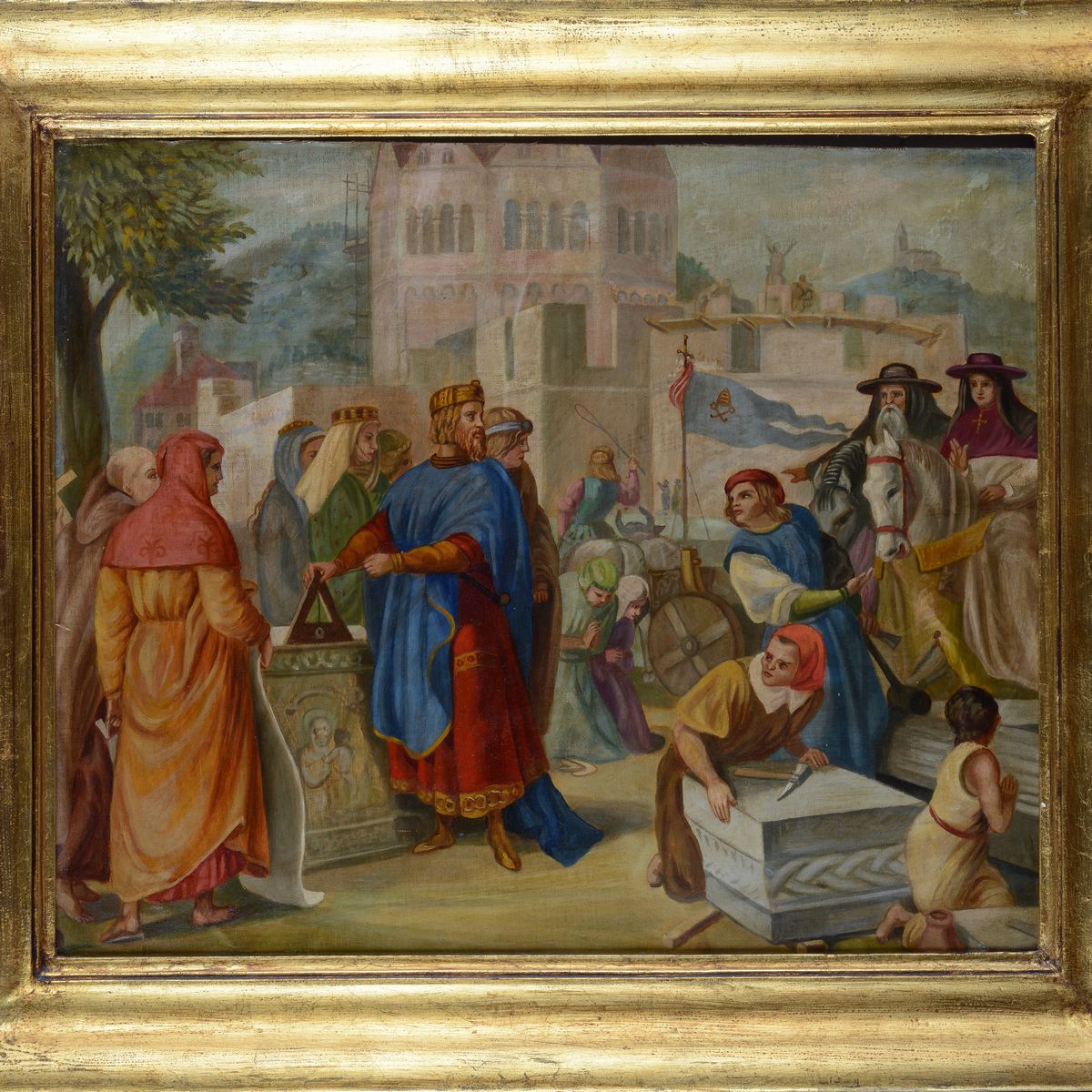 Scuola Italiana, XIX Sec. - Scena Storica