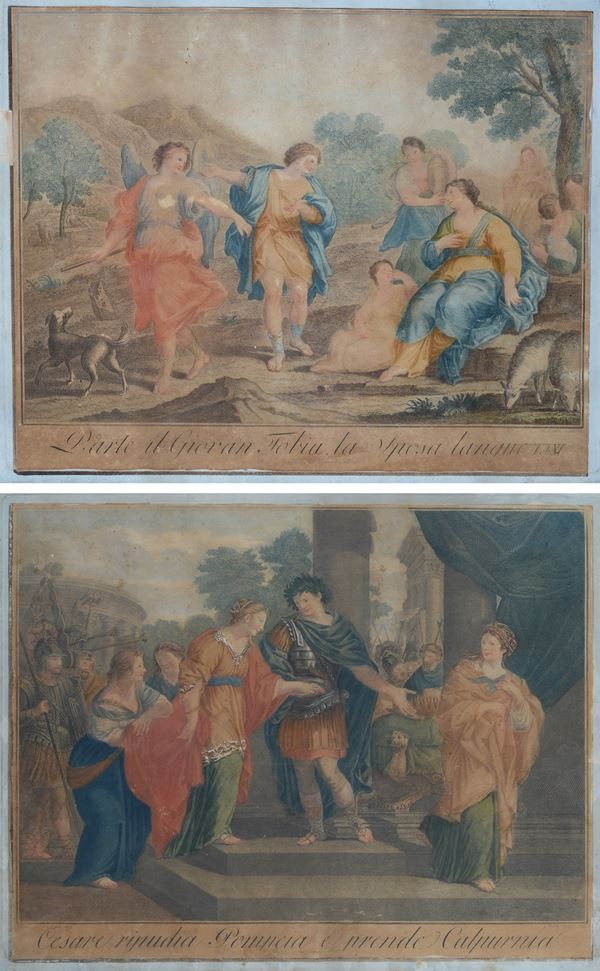 Giovanni Battista Cecchi - Pair of engravings