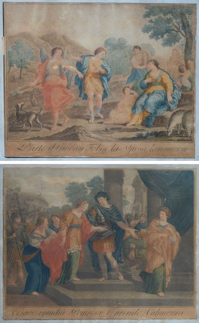 Giovanni Battista Cecchi - Coppia di Incisioni