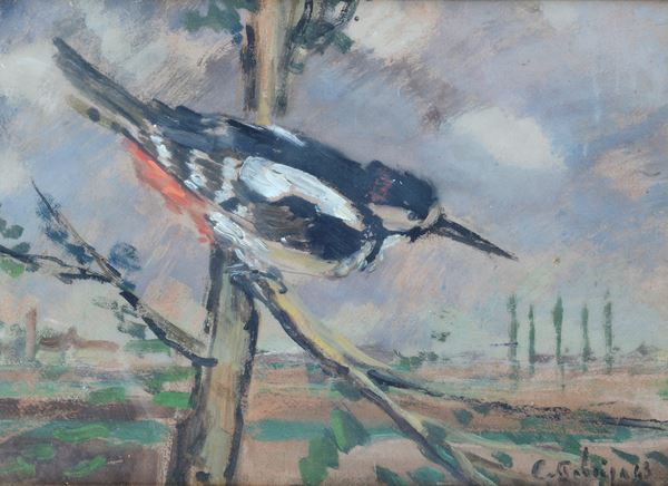 Galileo Gattabriga - Uccellino su un ramo