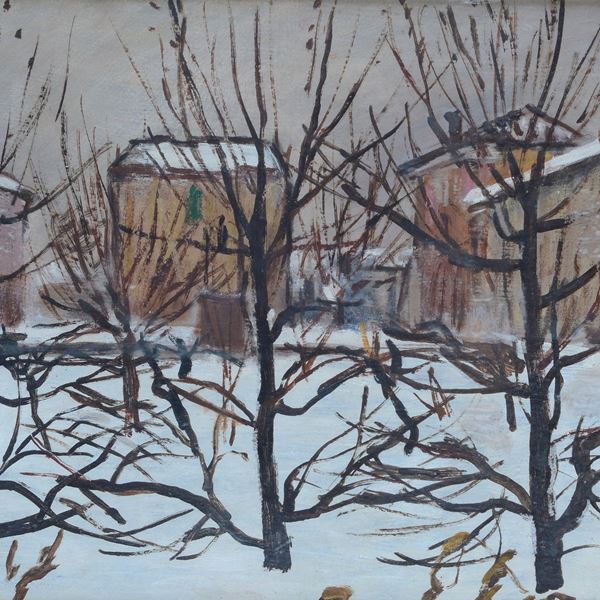 Galileo Gattabriga - Paesaggio innevato