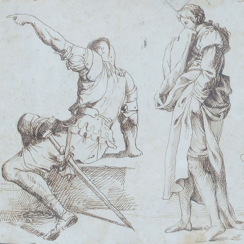 Pietro Aldi - Vicolo con Personaggi