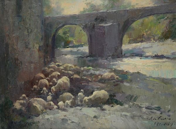 Giulio Da Vicchio - Paesaggio campestre