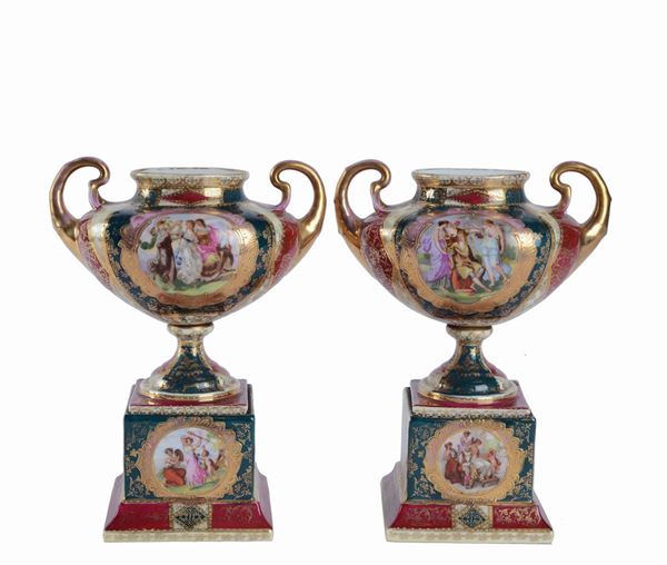 Coppia di vasi   - Asta ANTIQUARIATO, ARGENTI E OGGETTI D'ARTE - Galleria Pananti Casa d'Aste