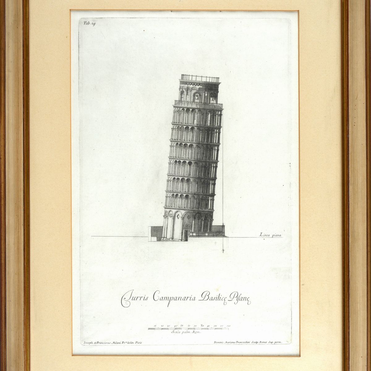 Anonimo, XVIII Sec. - Prospetti Architettonici dei Monumenti di Pisa