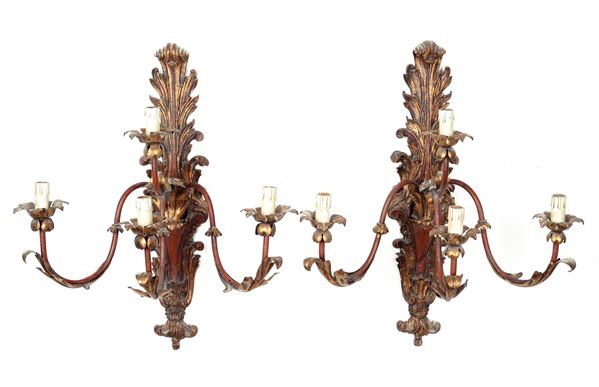 Pair of sconces  - Auction ANTIQUES, AUTHORS OF XIX AND XX CENTURY - I - Galleria Pananti Casa d'Aste