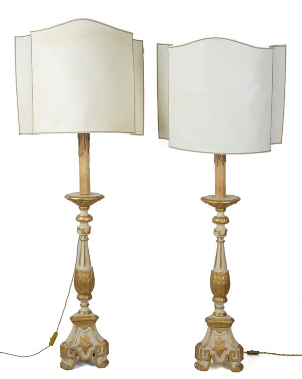 Pair of torches  - Auction ANTIQUES, AUTHORS OF XIX AND XX CENTURY - I - Galleria Pananti Casa d'Aste