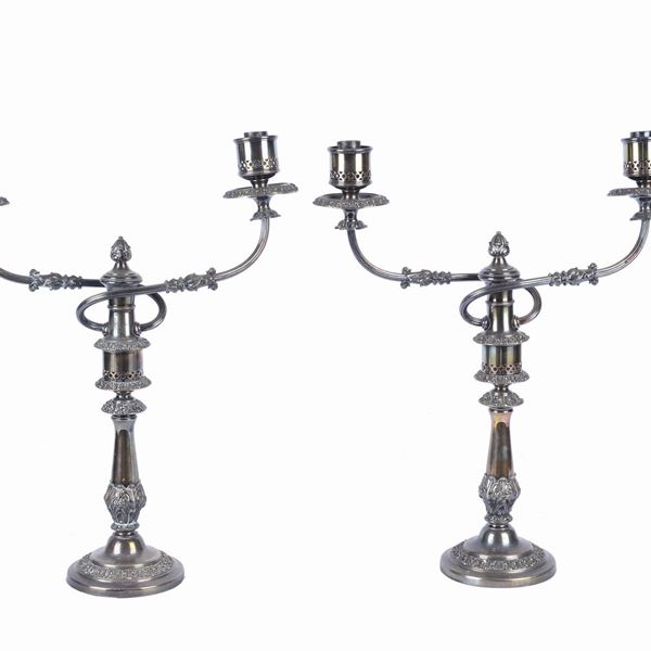 Pair of large candelabra