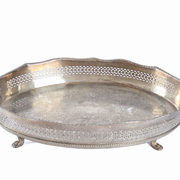 Grande vassoio ovale  - Auction ANTIQUES, SILVER - Galleria Pananti Casa d'Aste