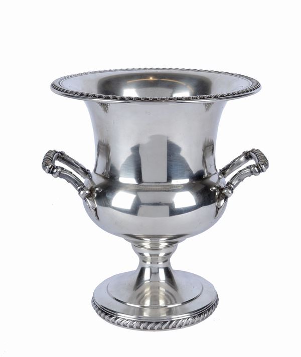 Rinfrescatoio in metallo argentato  - Asta ANTIQUARIATO - Galleria Pananti Casa d'Aste