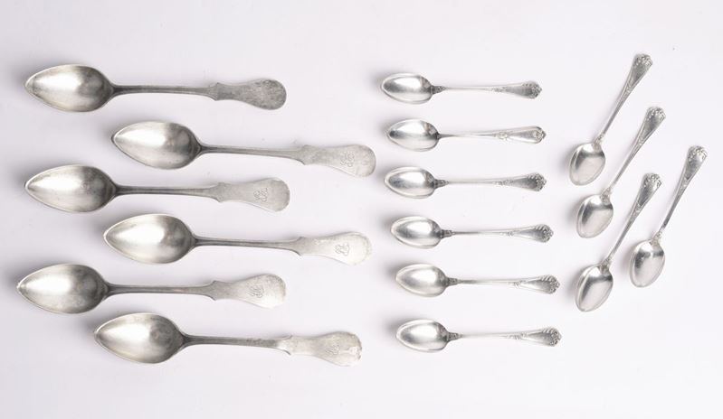 Due Set di Cucchiaini in Argento