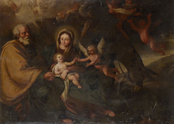 Anonimo, XVII sec. - The Flight into Egypt