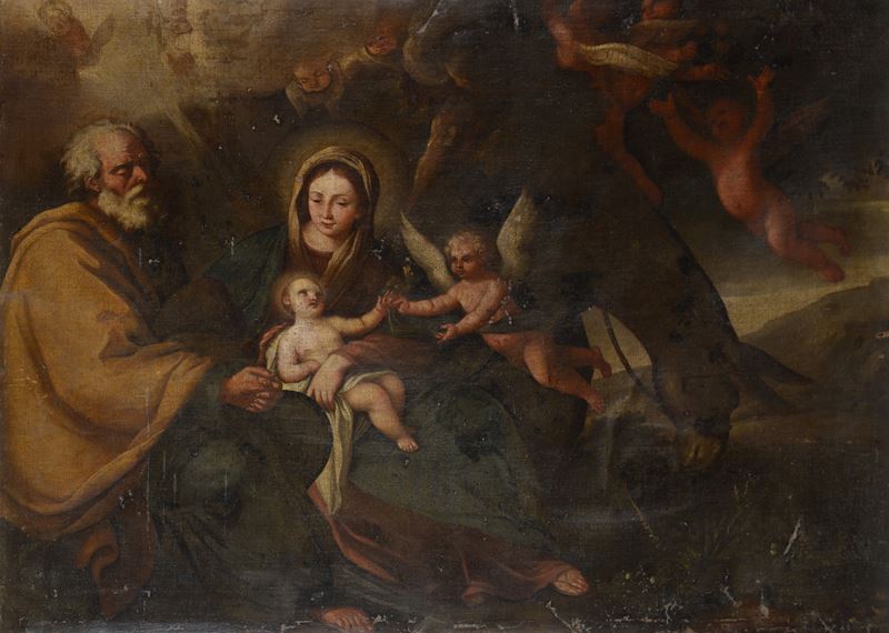Anonimo, XVII Sec. - La Fuga in Egitto