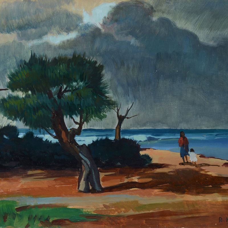 Renato Natali - Marina con Figure