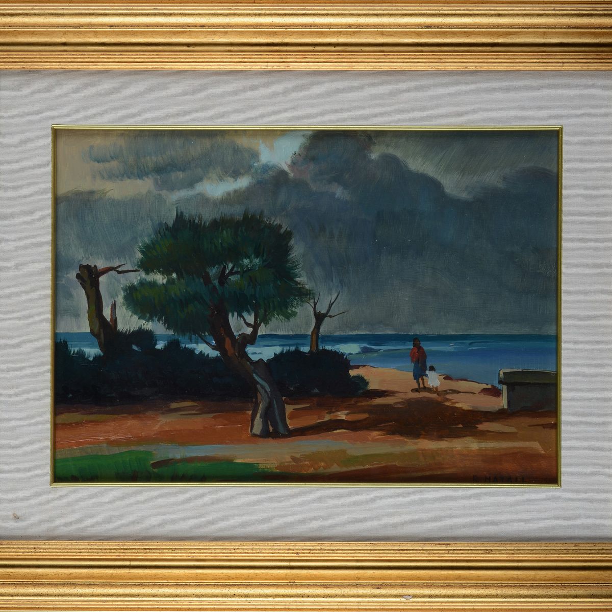Renato Natali - Marina con Figure