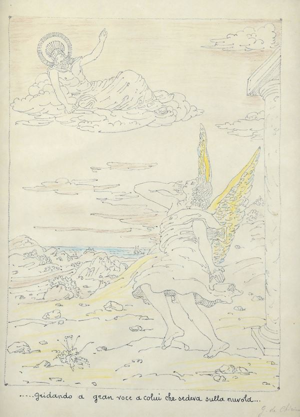 Giorgio de Chirico - ...shouting loudly to the one who sat on the cloud