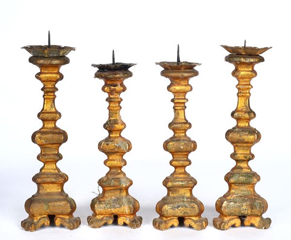 Quattro candelieri   - Auction ANTIQUES, SILVER - Galleria Pananti Casa d'Aste