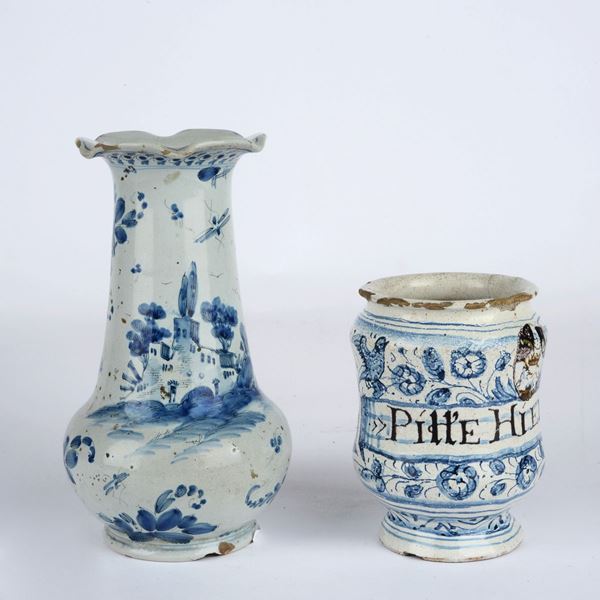 Albarello e vaso  - Auction ANTIQUES - Galleria Pananti Casa d'Aste