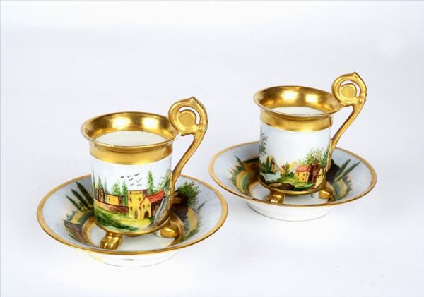 Due tazzine Impero  - Auction ANTIQUES - Galleria Pananti Casa d'Aste