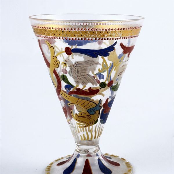 Calice in vetro, Vittorio Toso Borella  - Auction ANTIQUES, SILVER - Galleria Pananti Casa d'Aste