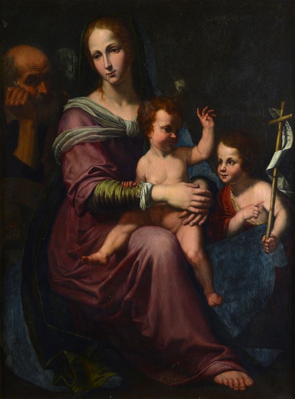 Pier Antonio Michi - Holy Family with Saint John