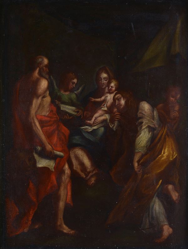 Anonimo, XVIII sec. - Madonna di San Girolamo (da Correggio)