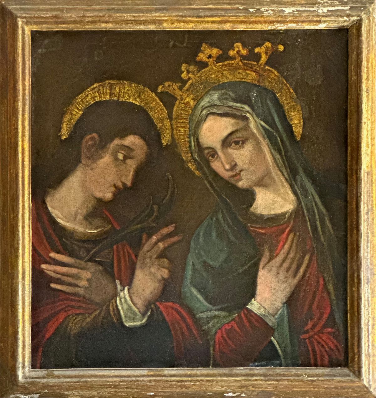 Scuola Veneto - Dalmata, XVII Sec. - San Giovanni e Maria