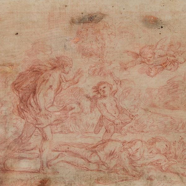 Scuola Italia Centrale, XVII sec. - Scena mitologica