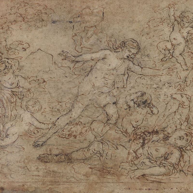 Scuola Italia Centrale, XVII Sec. - Diana e Endiminione