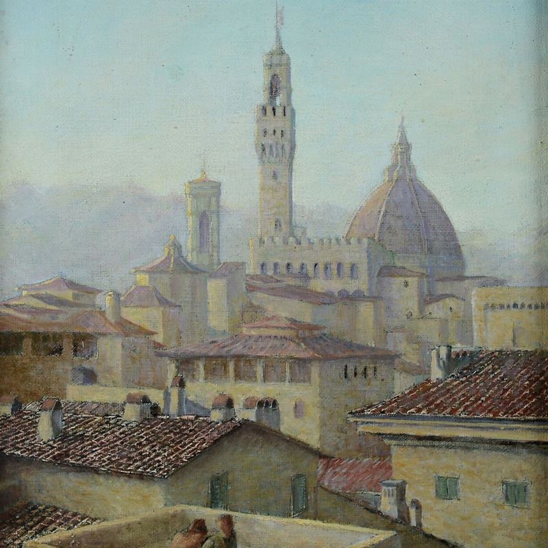 Alfonso Hollaender - Vista su Firenze