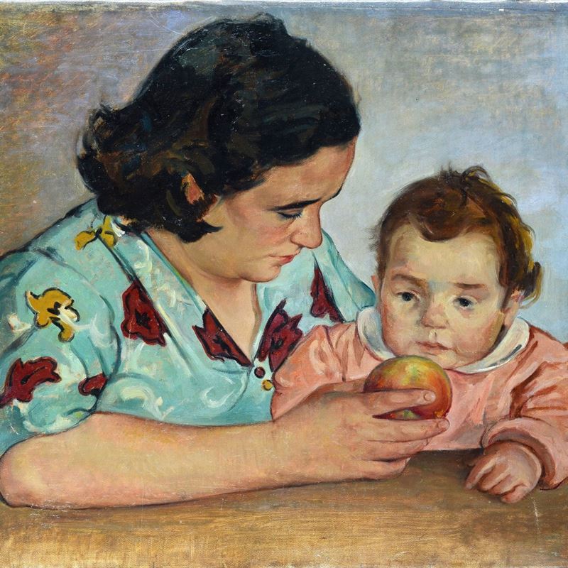 Eugenio Carraresi - Madre e Figlio