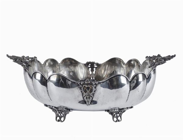 Centrotavola a navicella in argento  - Auction ANTIQUES - Galleria Pananti Casa d'Aste