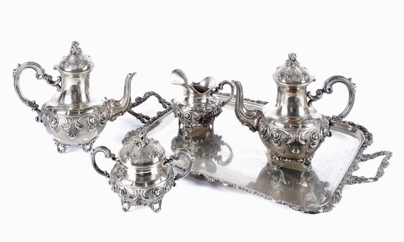 Servizio da Tè e Caffè in Argento